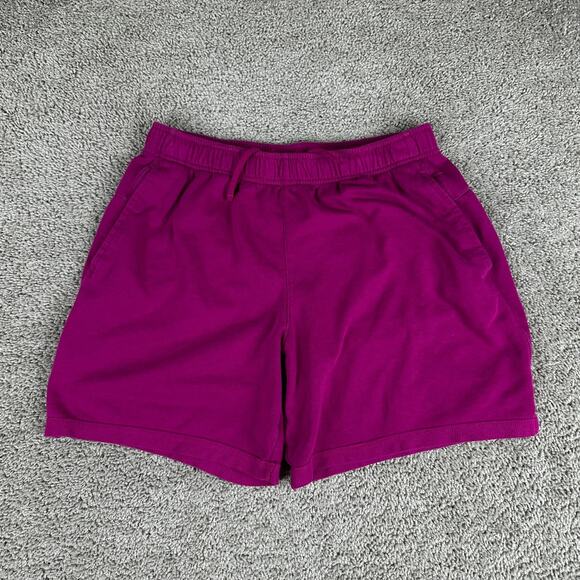 Nike Yoga Therma-Fit Core Shorts Mens Large Dynamic Berry Cotton Blend Gym - Picture 1 of 12